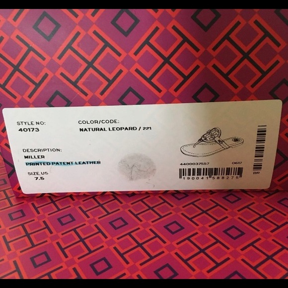 New Tory Burch Miller Leopard Sandals. - Picture 11 of 11